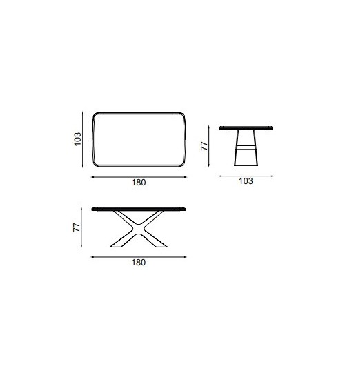 Ensemble salle à manger SIRIUS BLACK noir et doré table 180 cm
