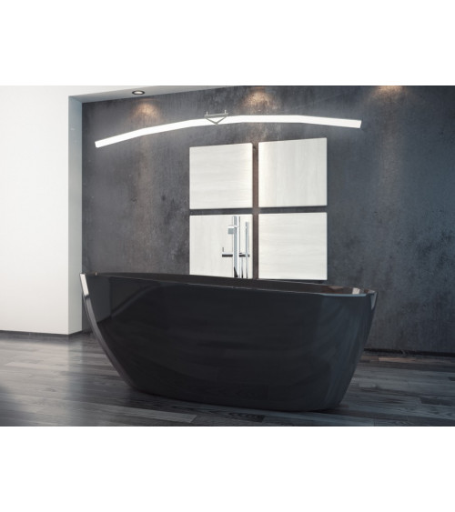Baignoire îlot GOYA noir 142x60 cm/160x70 cm