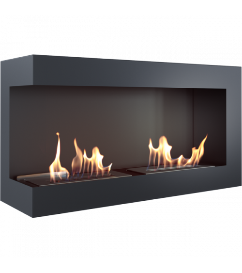 Chimenea de bioetanol DELTA esquina izquierda 90 cm