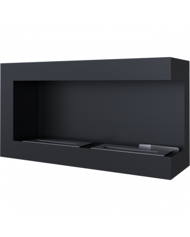 Cheminée bio-éthanol delta d'angle droit 90 cm