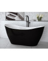 Banheira de ilha bicolor VIYA: preto/branco 160 x 70 cm
