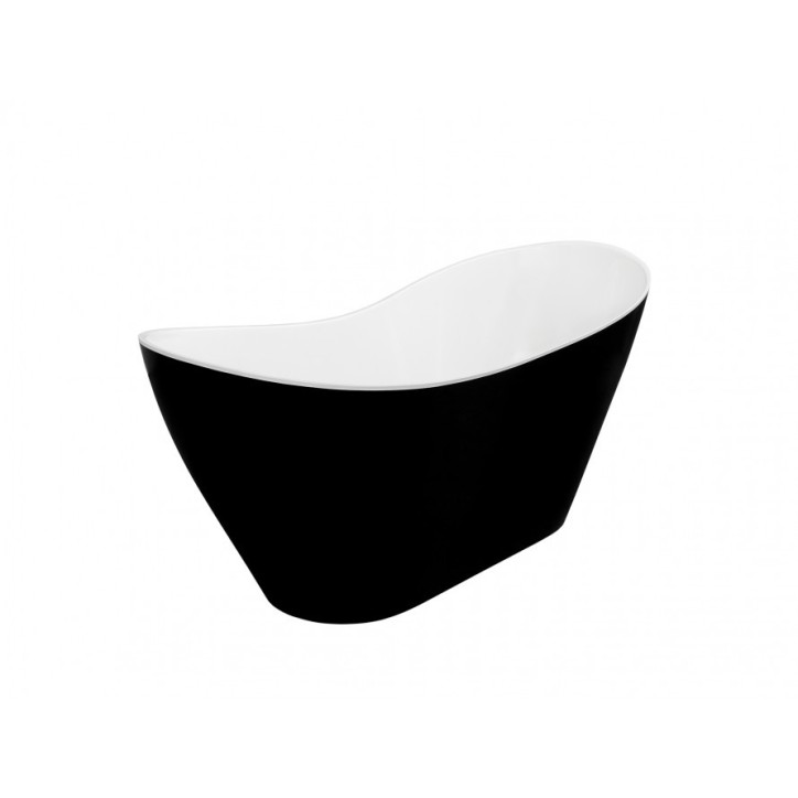 Banheira de ilha bicolor VIYA: preto/branco 160 x 70 cm Banheira de ilha bicolor VIYA: preto/branco 160 x 70 cm