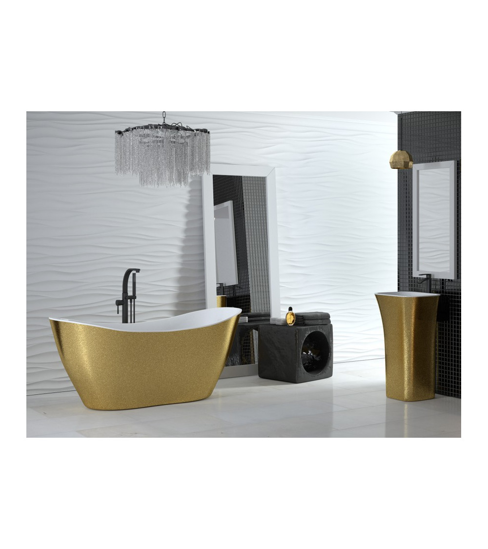 Baignoire îlot VIYA GLAM GOLDEN 160 x 70 cm