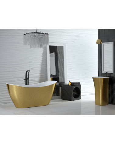 Vapaasti seisova kylpyamme VIYA GLAM GOLDEN 160 x 70 cm
