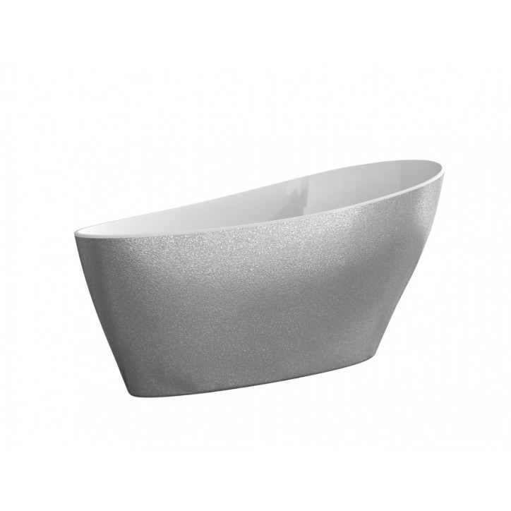 Bañera isla KEYA GLAM SILVER 165 x 70 cm
