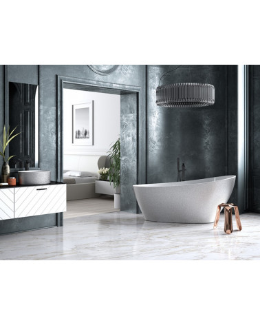 Vrijstaand bad KEYA GLAM SILVER 165 x 70 cm