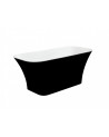 ASSOS tweekleurig eilandbad:zwart/wit 160 x 70 cm