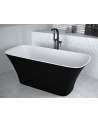 ASSOS tweekleurig eilandbad:zwart/wit 160 x 70 cm