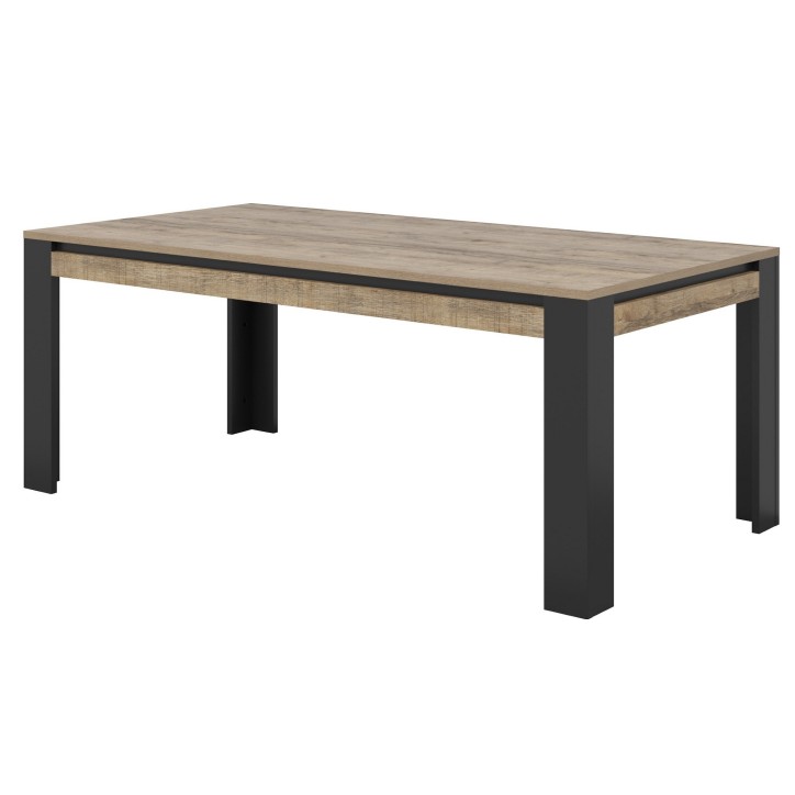 Salle à manger Tudor - chêne et noir