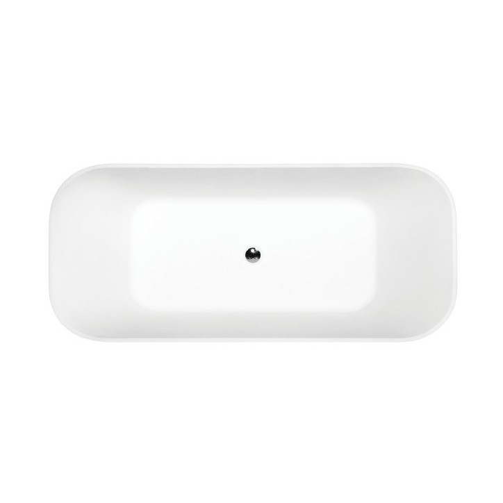 Vasca da bagno freestanding ASSOS GLAM SILVER 160 x 70 cm