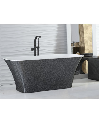ASSOS GLAM SILVER 160 x 70 cm Vasca da bagno autoportante