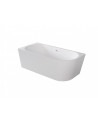 Baignoire îlot ZOYA GLAM GOLDEN angle droit 150x75 cm/170x80 cm