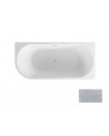 Banheira ZOYA GLAM SILVER ângulo direito 150x75 cm/170x80 cm