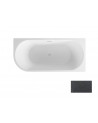 Vasca da bagno freestanding ZOYA GLAM GRAPHITE 150x75 cm/170x80 cm