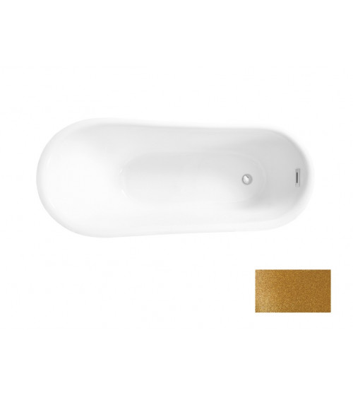 CALIMA GLAM GOLDEN vapaasti seisova tai vapaasti seisova kylpyamme 170 x 74 cm