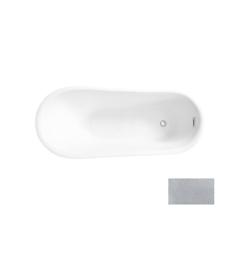 Banheira de ilha CALIMA GLAM SILVER 170 x 74 cm