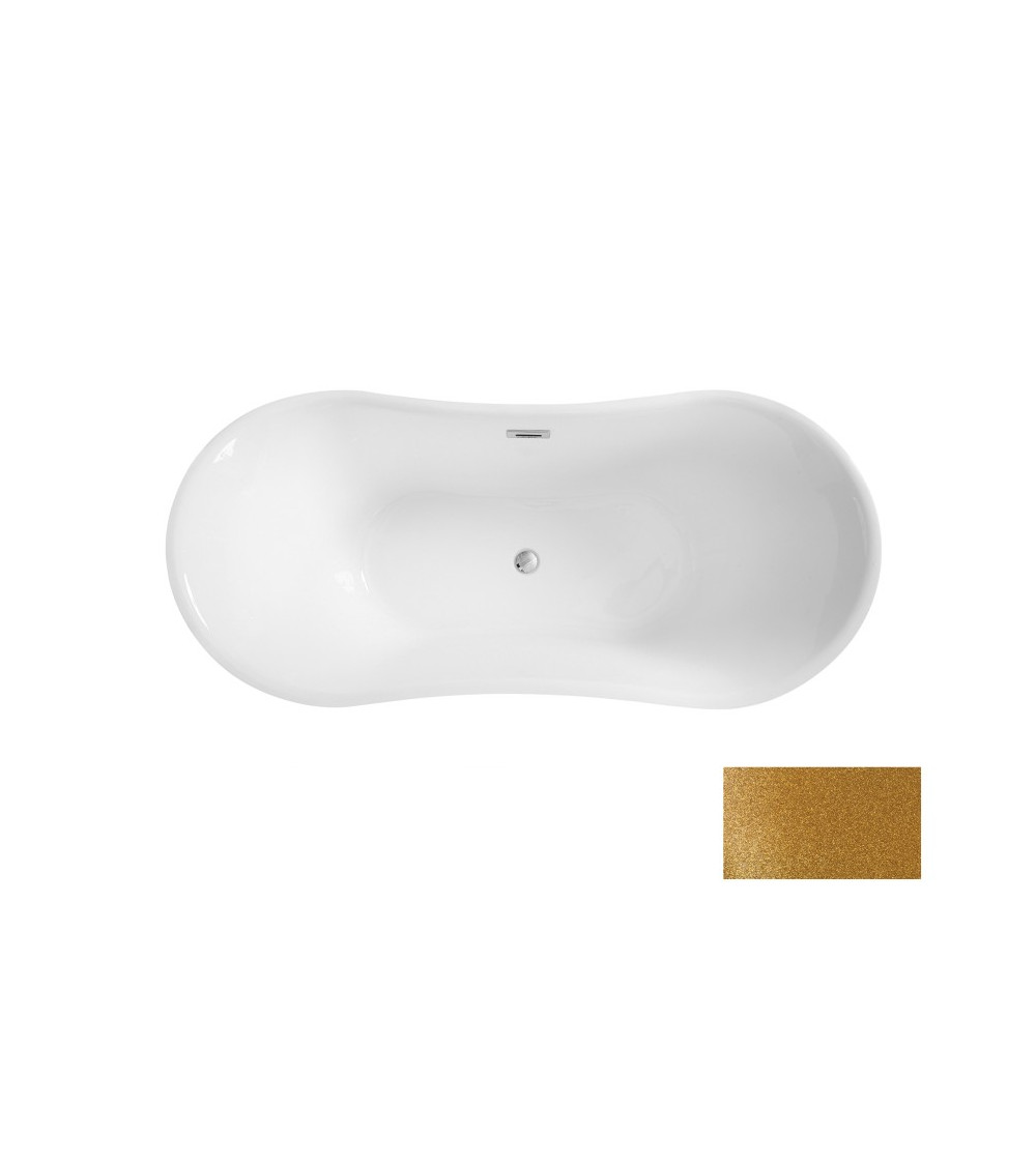 Banheira de ilha AMBER GLAM GOLDEN 170 x 80 cm