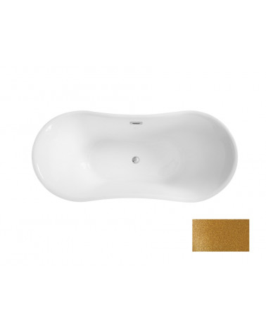 Bañera isla AMBER GLAM GOLDEN 170 x 80 cm