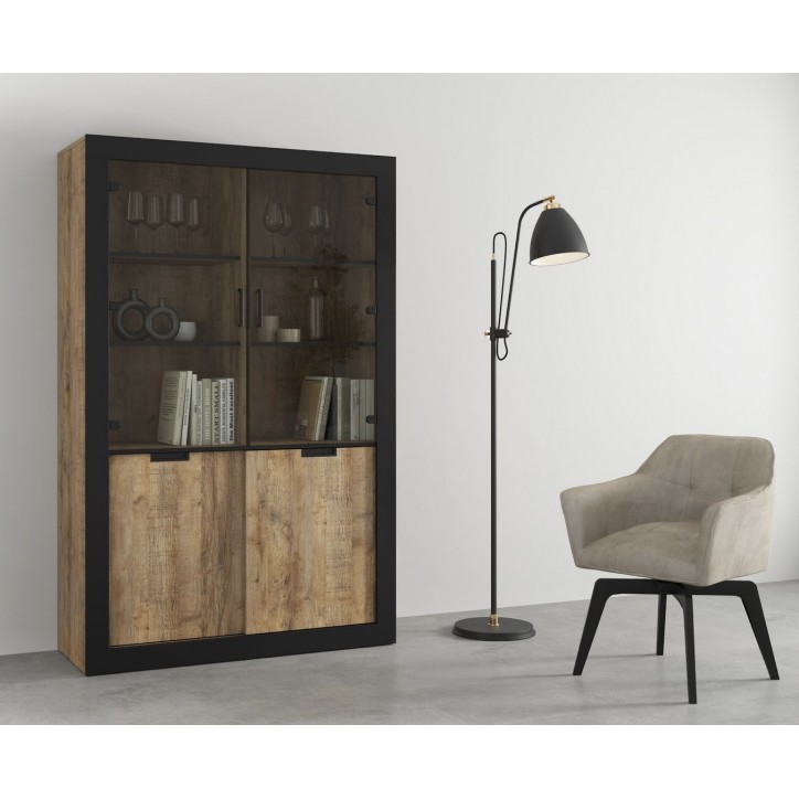 Salle complet Tudor - chêne et noir