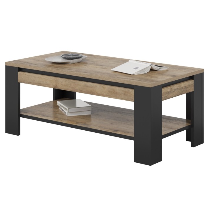 Salle complet Tudor - chêne et noir