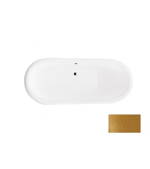AMELIA GLAM GOLDEN vrijstaand bad 190 x 77 cm