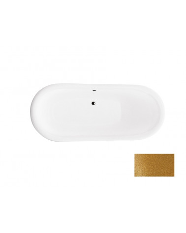 AMELIA GLAM GOLDEN vrijstaand bad 190 x 77 cm