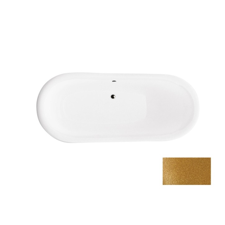 Banheira autónoma AMELIA GLAM GOLDEN 190 x 77 cm
