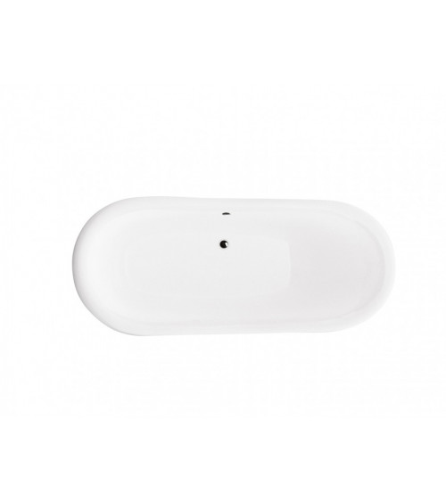 Freistehende Badewanne AMELIA GLAM GRAPHITE 190 x 77 cm