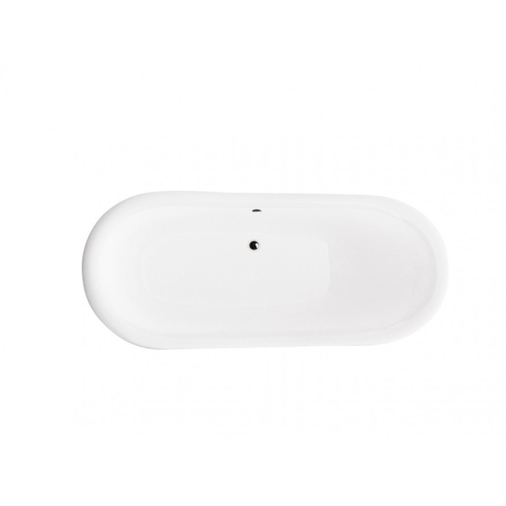Baignoire îlot AMELIA GLAM GRAPHITE 190 x 77 cm