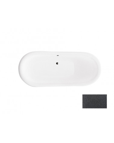 Baignoire îlot AMELIA GLAM GRAPHITE 190 x 77 cm