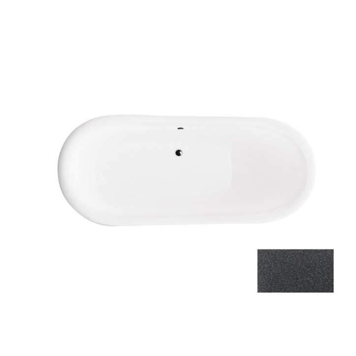 Bañera independiente AMELIA GLAM GRAPHITE 190 x 77 cm