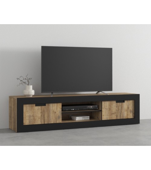 Salle complet Tudor - chêne et noir