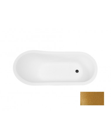 OTYLIA GLAM GOLDEN vasca freestanding 160/170 x 77 cm