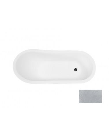 Banheira independente OTYLIA GLAM SILVER 160/170 x 77 cm