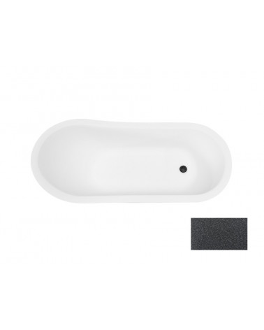 Bañera isla OTYLIA GLAM GRAPHITE 160/170 x 77 cm