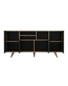 Buffet 4 portes SANSA 160 cm noir