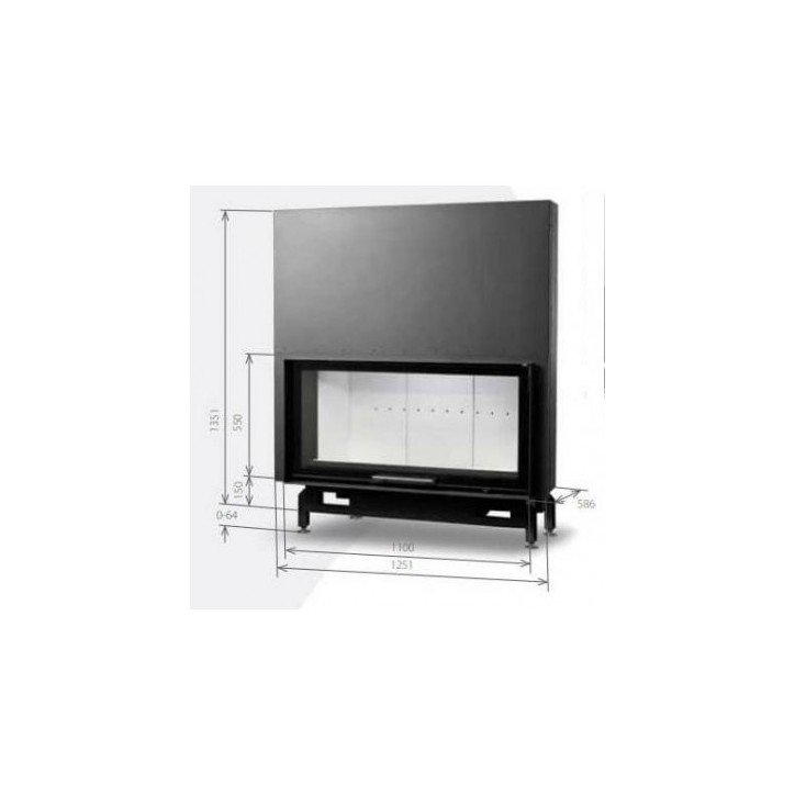 Takkasydän MB 130CM 21 kW