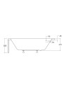Banheira TRINITA com avental 150/160/170 x 75cm