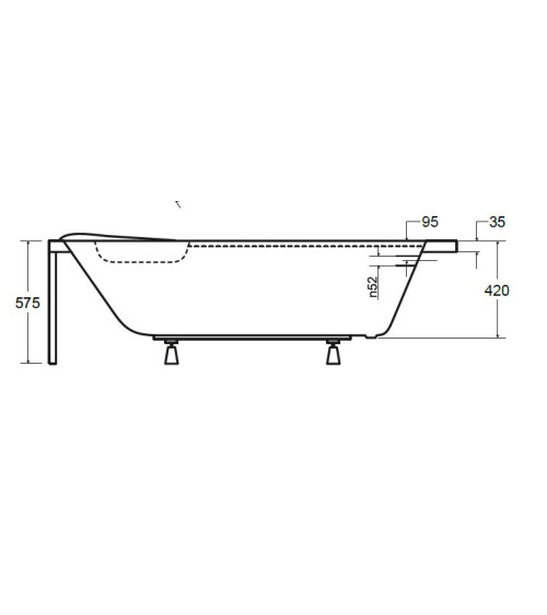 Baignoire EWA 134x134 cm , baignoire, salle de bain design