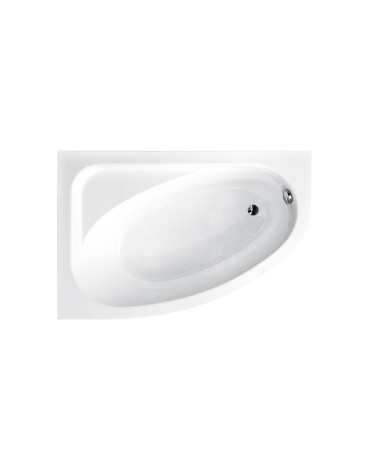 Baignoire d'angle CORNEA 140x80 cm gauche avec tablier