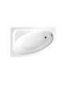 Baignoire d'angle CORNEA 140x80 cm gauche avec tablier