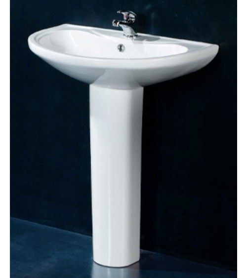 Vasque avec colonne OCEANUS COMPACT junior blanc