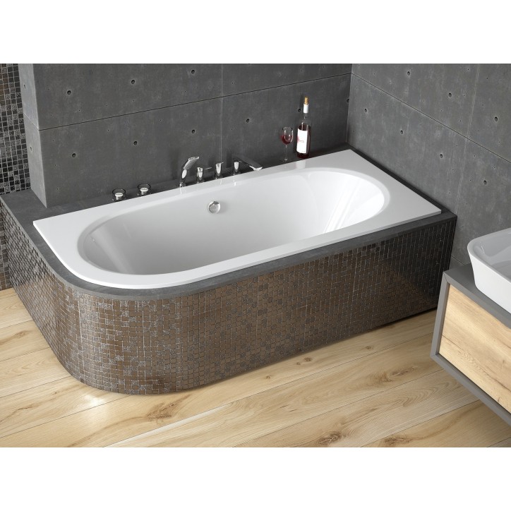 HILIO Einbaubadewanne rechts 150x75 cm