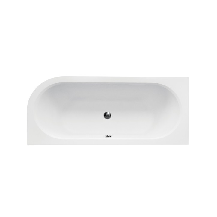 HILIO Eingebaute linke Badewanne 150x75 cm