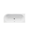 HILIO Eingebaute linke Badewanne 150x75 cm
