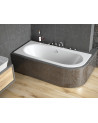 HILIO Eingebaute linke Badewanne 150x75 cm