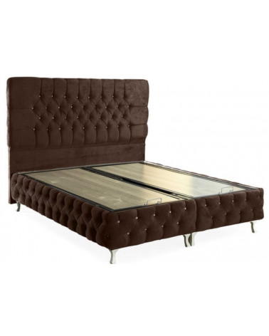 copy of LIT coffre CAPPY café + matelas et tête de lit inclus 90/160x200 cm