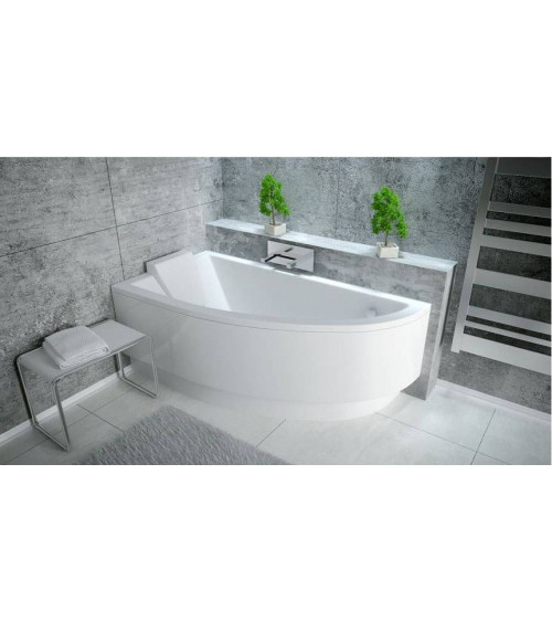 Vasca da bagno ORIEGO 150 cm con pannello incluso, lato sinistro