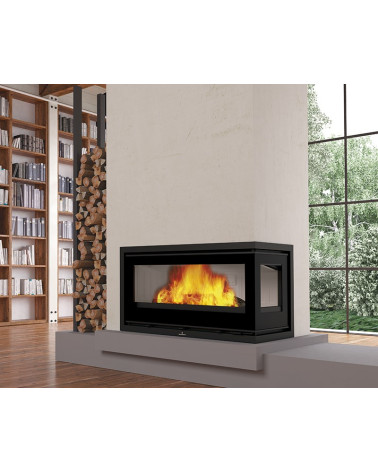 Insert cheminée à bois BOMA -90-13 KW avec turbine fabrication européenne sur notre boutique en ligne