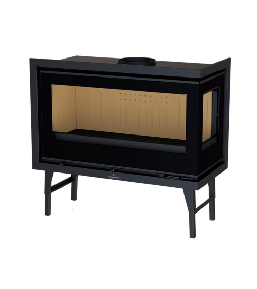 Inserto de chimenea BOMA derecha-90 EI- 13 KW con turbina